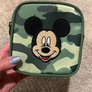 mini camo mickey disney stoney clover pouch